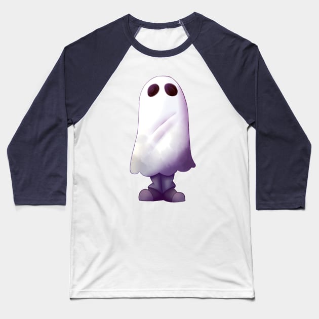 Ghost boy Baseball T-Shirt by SilentDesign